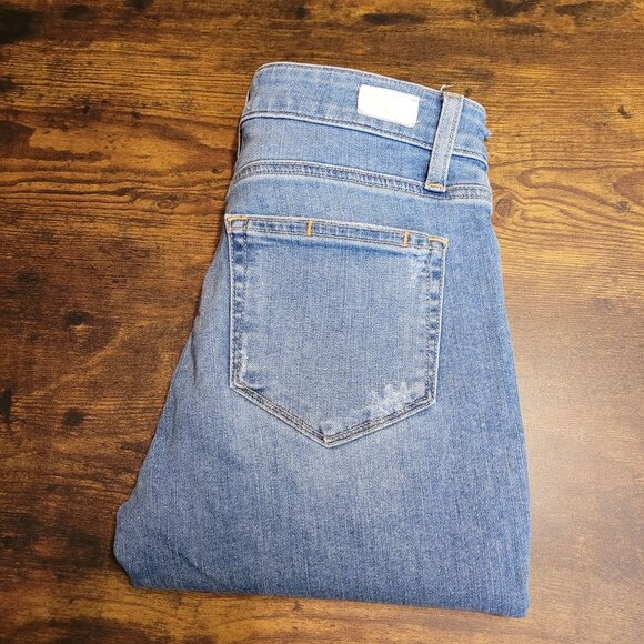 PAIGE Jeans Size 25 Verdugo Ankle Skinny Low Rise Raw Step Hem Rica - Picture 3 of 12